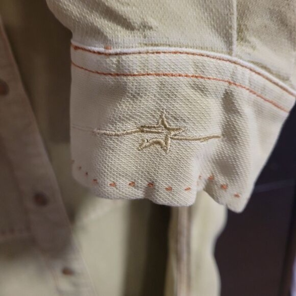 Vintage Ryan Michael Pale Green Boutique Western Snap Shirt S Coastal Cowgirl‎ - Picture 7 of 9